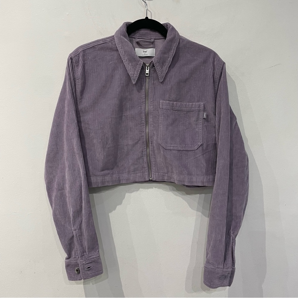 TNA - DIXON - Corduroy Cropped Trucker - S